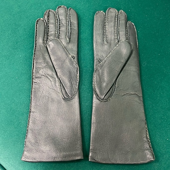 🦐 Sermoneta Cashmere Lined Leather Gloves 7 - Picture 3 of 6